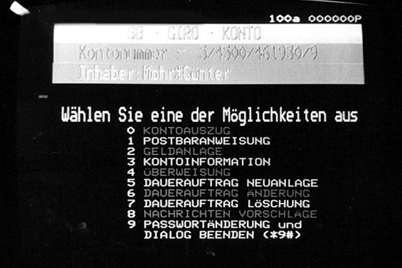Online-Banking in den 80er