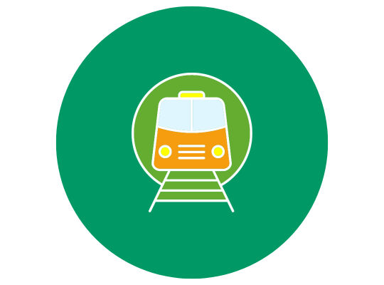 Icon Bahnfahrt