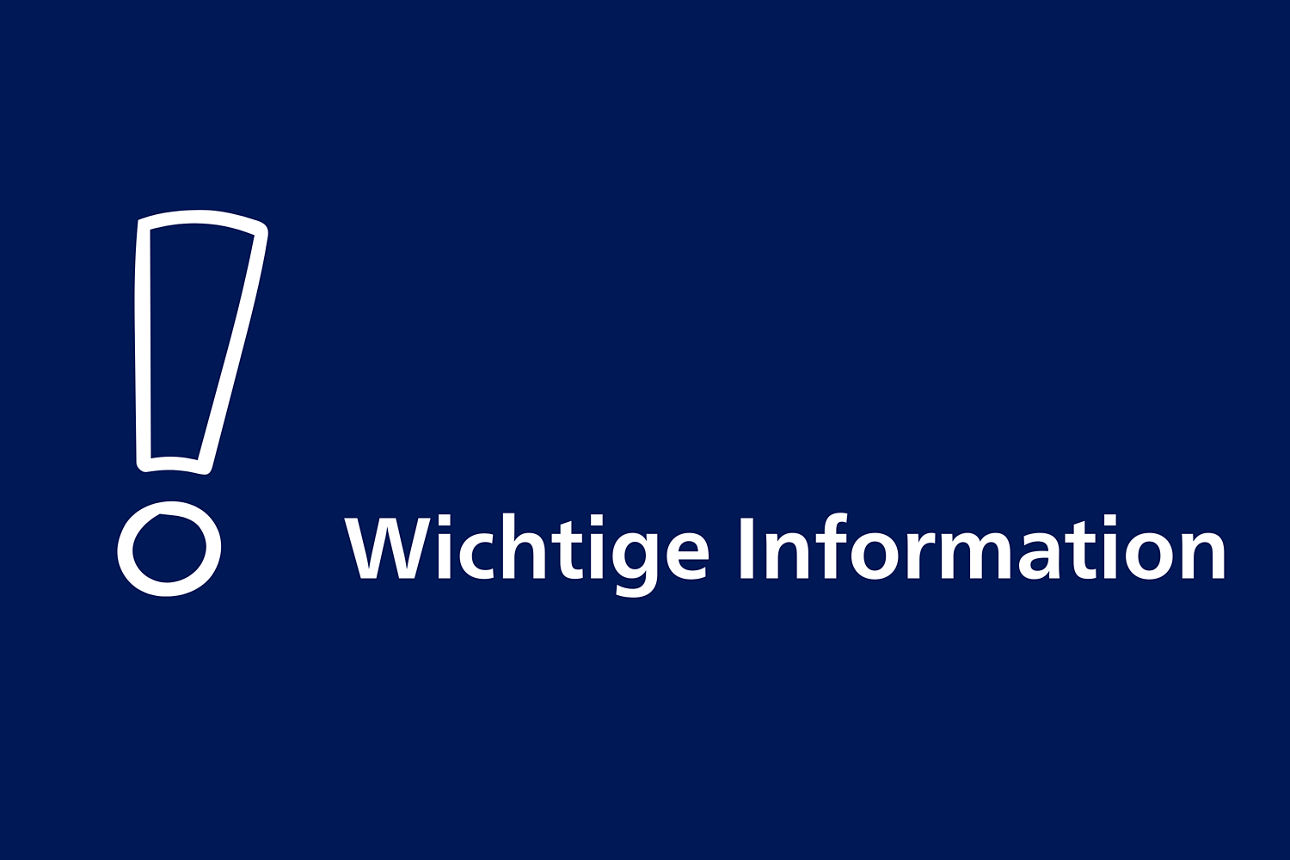 Wichtige Information
