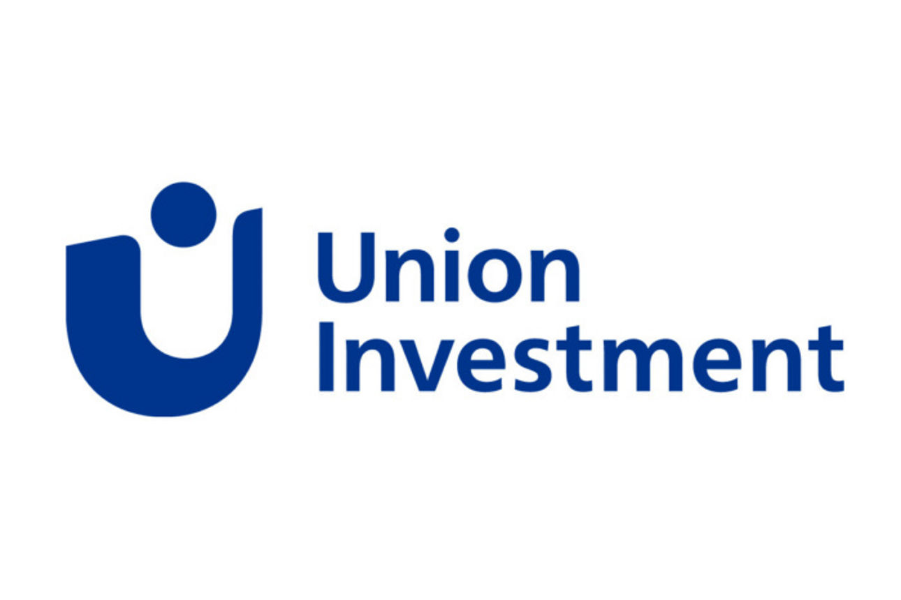 Logo Union Investment in blauer Schrift