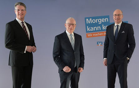 Volksbank Kassel Göttingen, Bilanz-PK, (v.l.n.r.) Wolfgang Osse (Vorstandsvorsitzender), Volker Stern (Vorstandsmitglied), Hans-Christian Reuß (Vorstandsmitglied)
