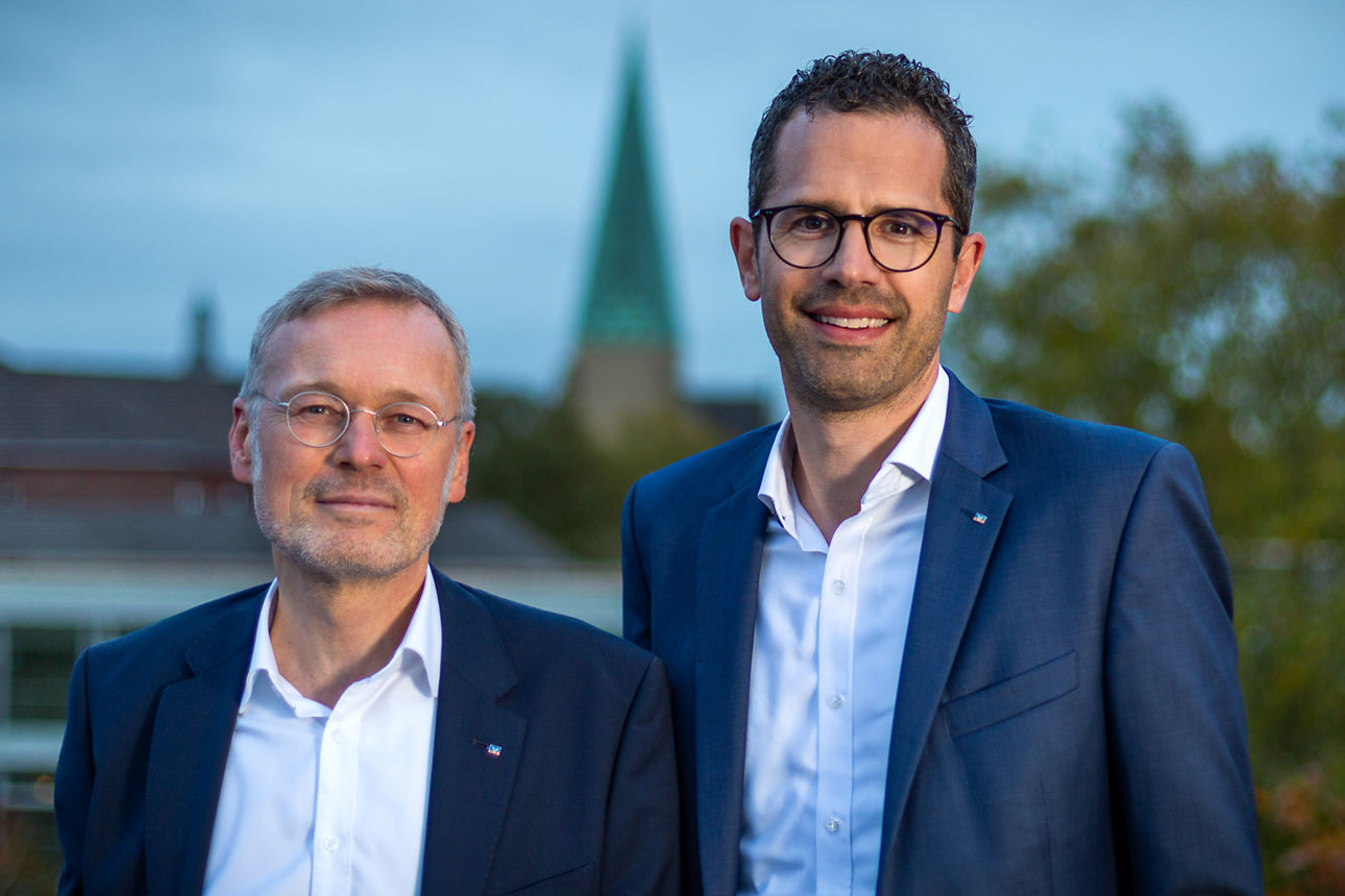 Foto unseres Vorstands (Martin Wilms, Markus Thielkes)