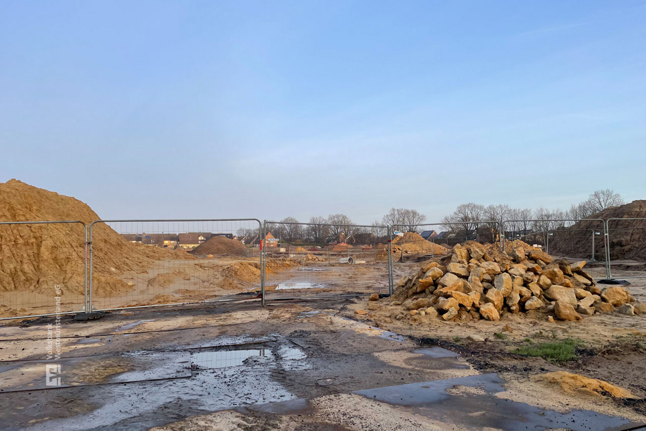 Fotos mit Ansichten auf das Baugebiet