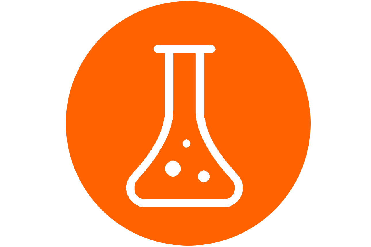 Icon für Praktikum: Zeigt ein Reagenzglas