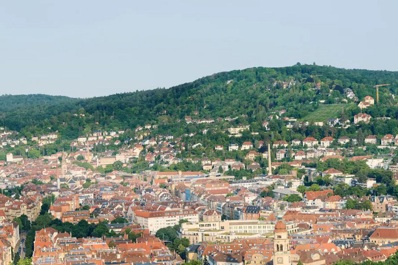 Blick über die Landeshauptstadt Stuttgart.