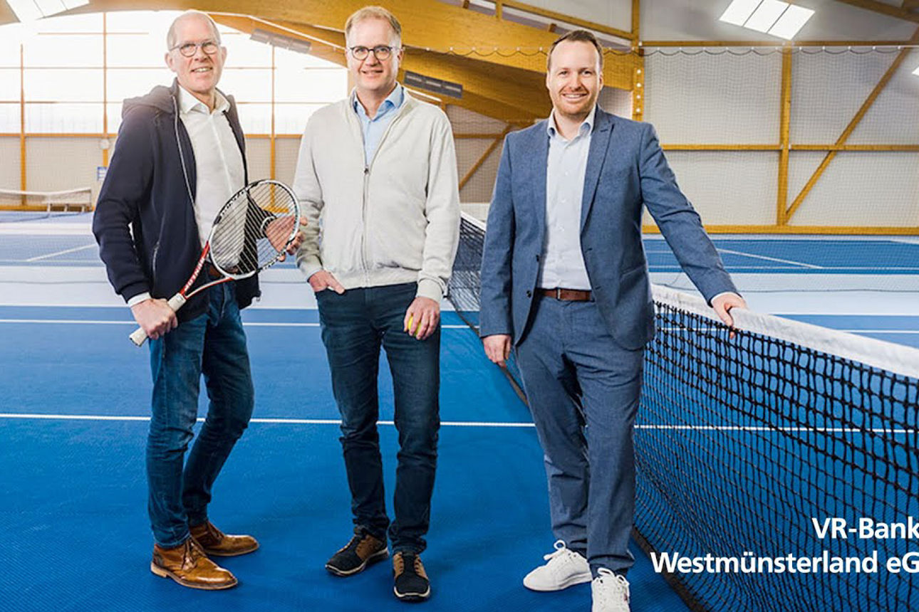 Foto Andre und Julia Buß, Pascal Weßeling und Hubert Pels