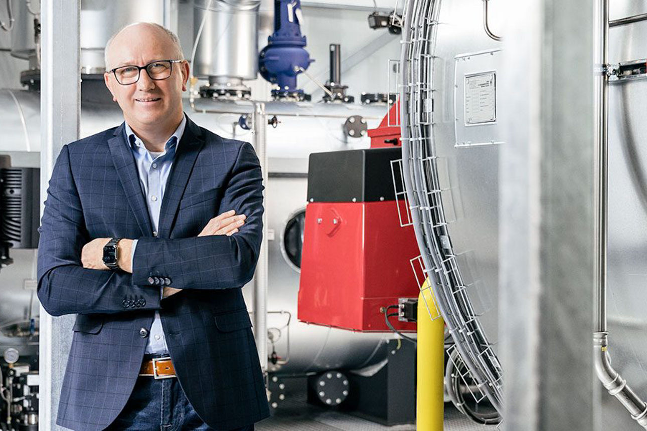 Geschäftsführer Georg Hagelschuer der Dampfkessel Hagelschuer