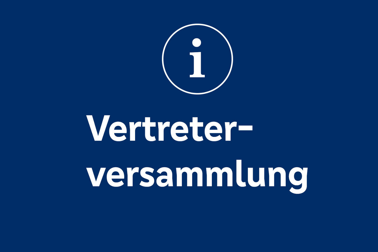 blauer Hintergrund mit weißen I-Punkt
