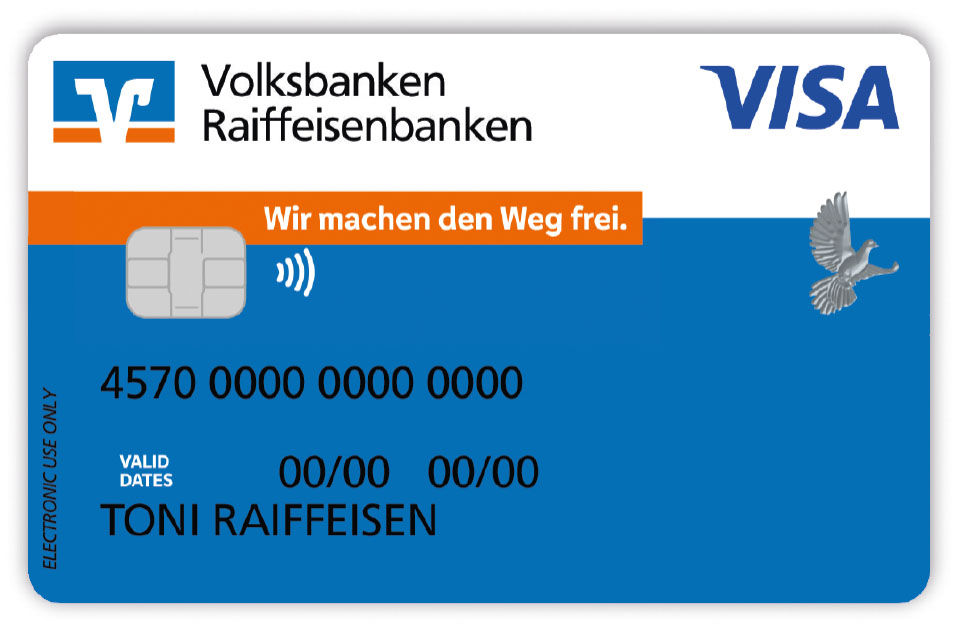Kartenabbildung der BusinessCard Basic als Visa Karte