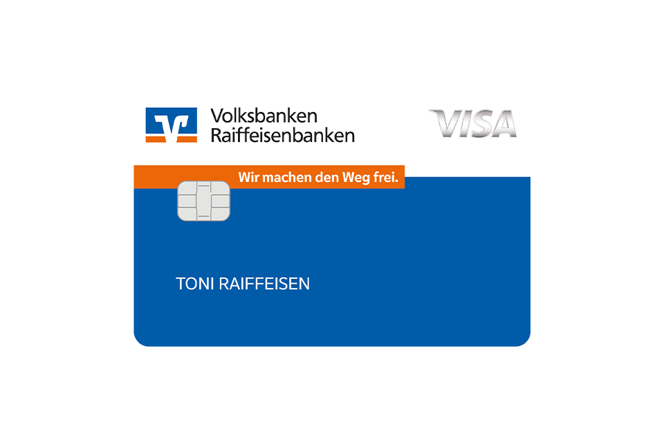 Kreditkartenabbildung Standard als Visa Karte