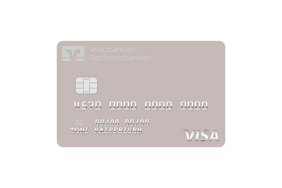 Kreditkartenabbildung ExclusiveCard Plus greige