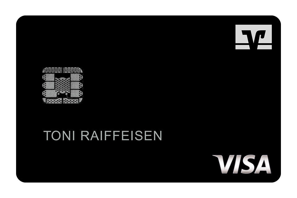 Kreditkartenabbildung ExclusiveCard schwarze Metallkarte