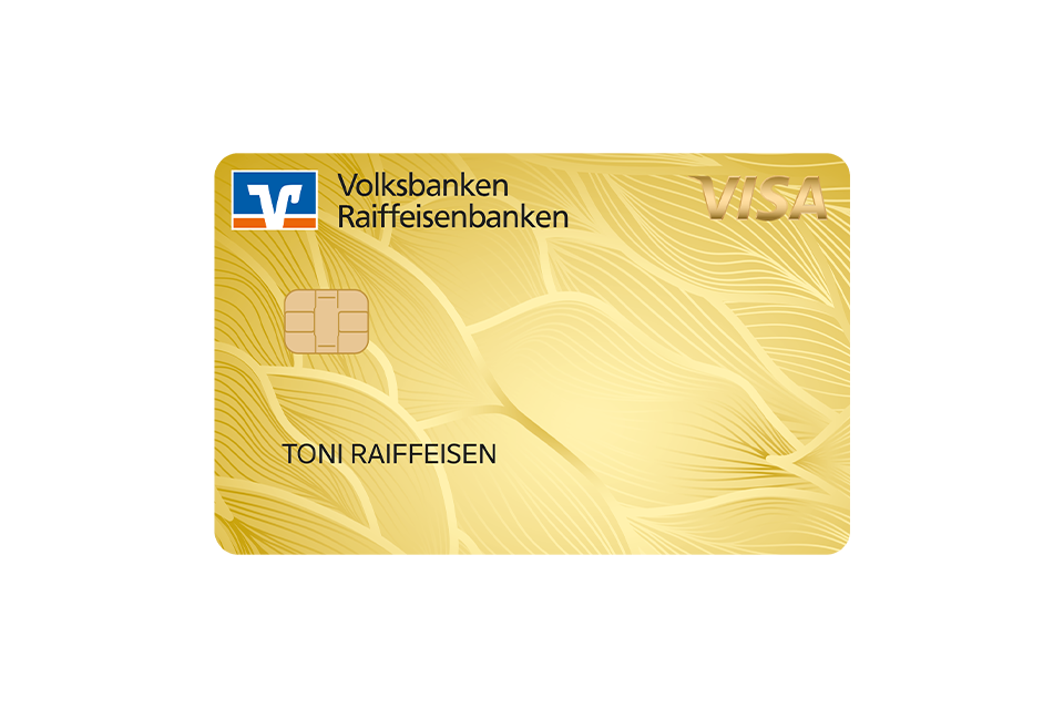 Kartenabbildung der Naturliebe GoldCard als Visa Karte