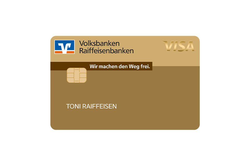 Kreditkartenabbildung GoldCard Gold