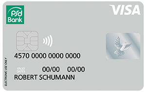 Abbildung der Kreditkarte Visa classic