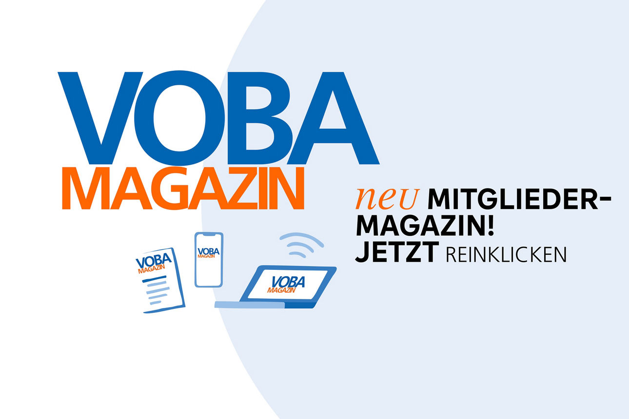 TestTitelbild des VOBA MAGAZINs für Mitglieder und Kunden