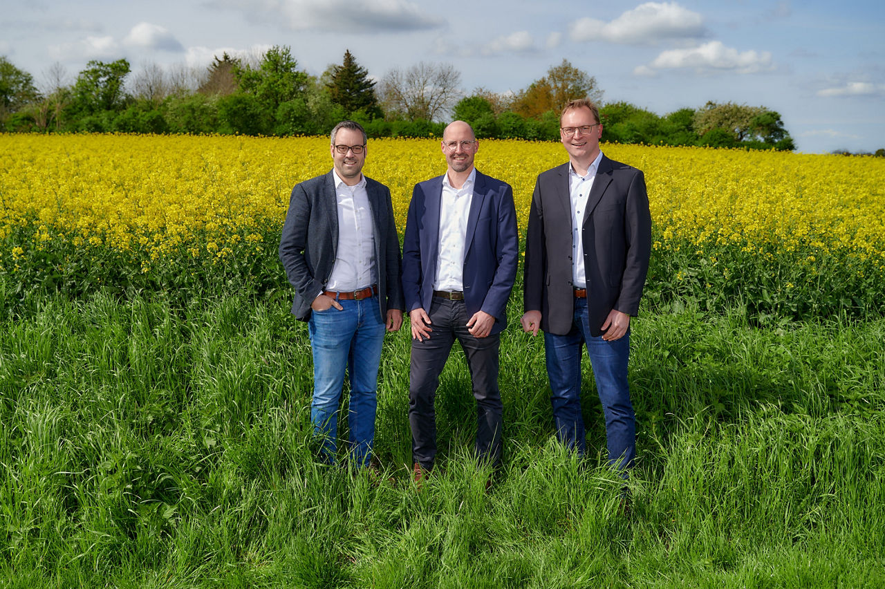 Vier Berater im Bereich Agrar