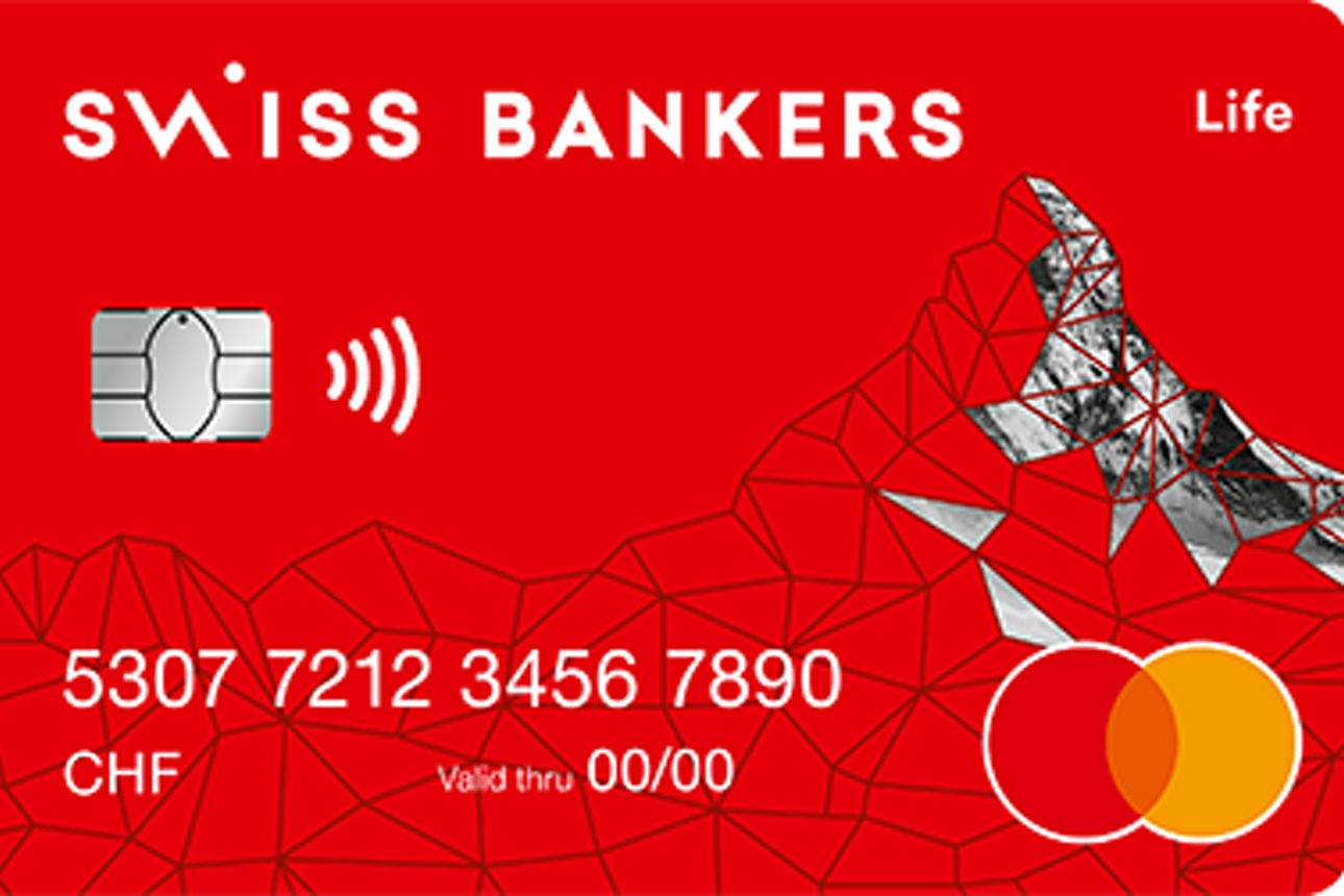 Abbildung der roten Mastercard Basic CHF Karte