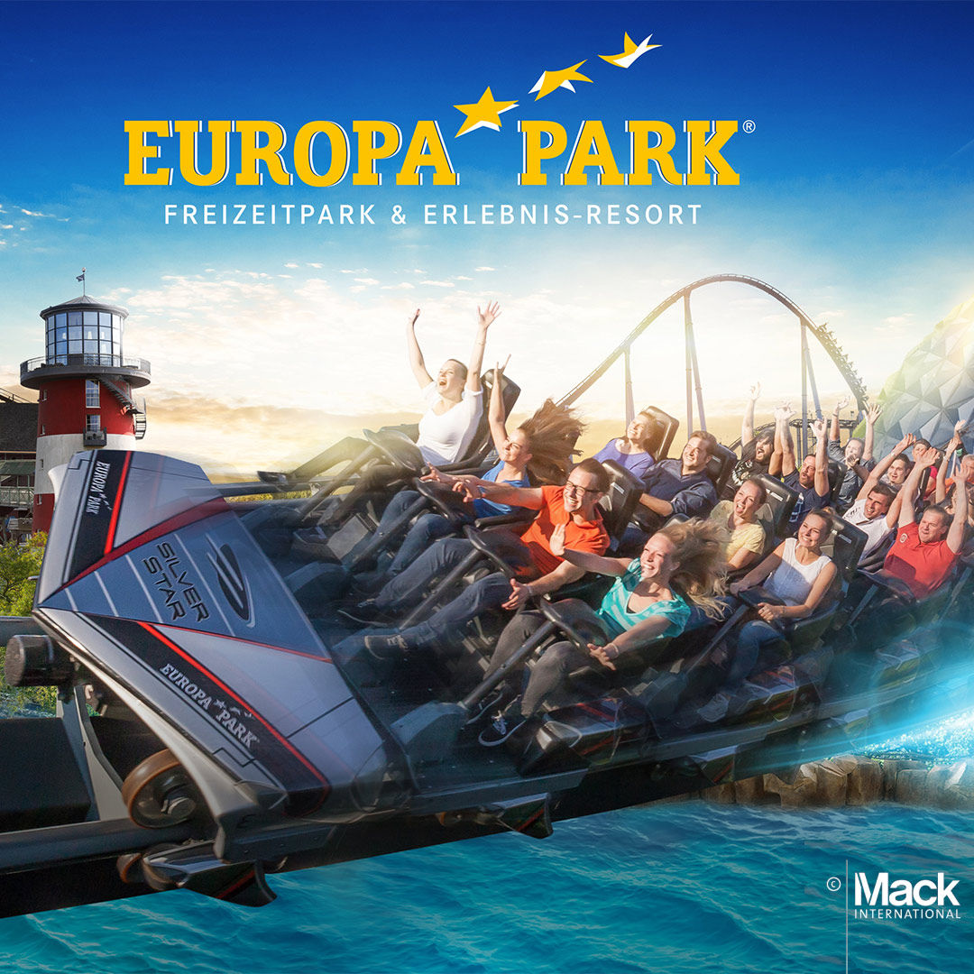 Bild einer Achterbahn im Europa-Park