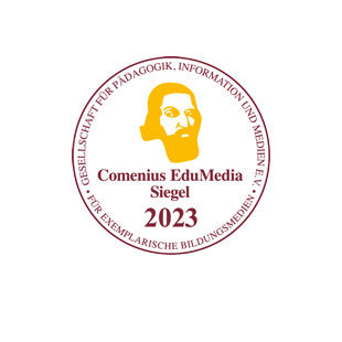 Abbildung des Comenius EduMedia Siegel 2023