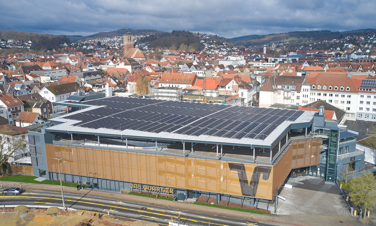 Fotografie vom Gebäude das Quatier