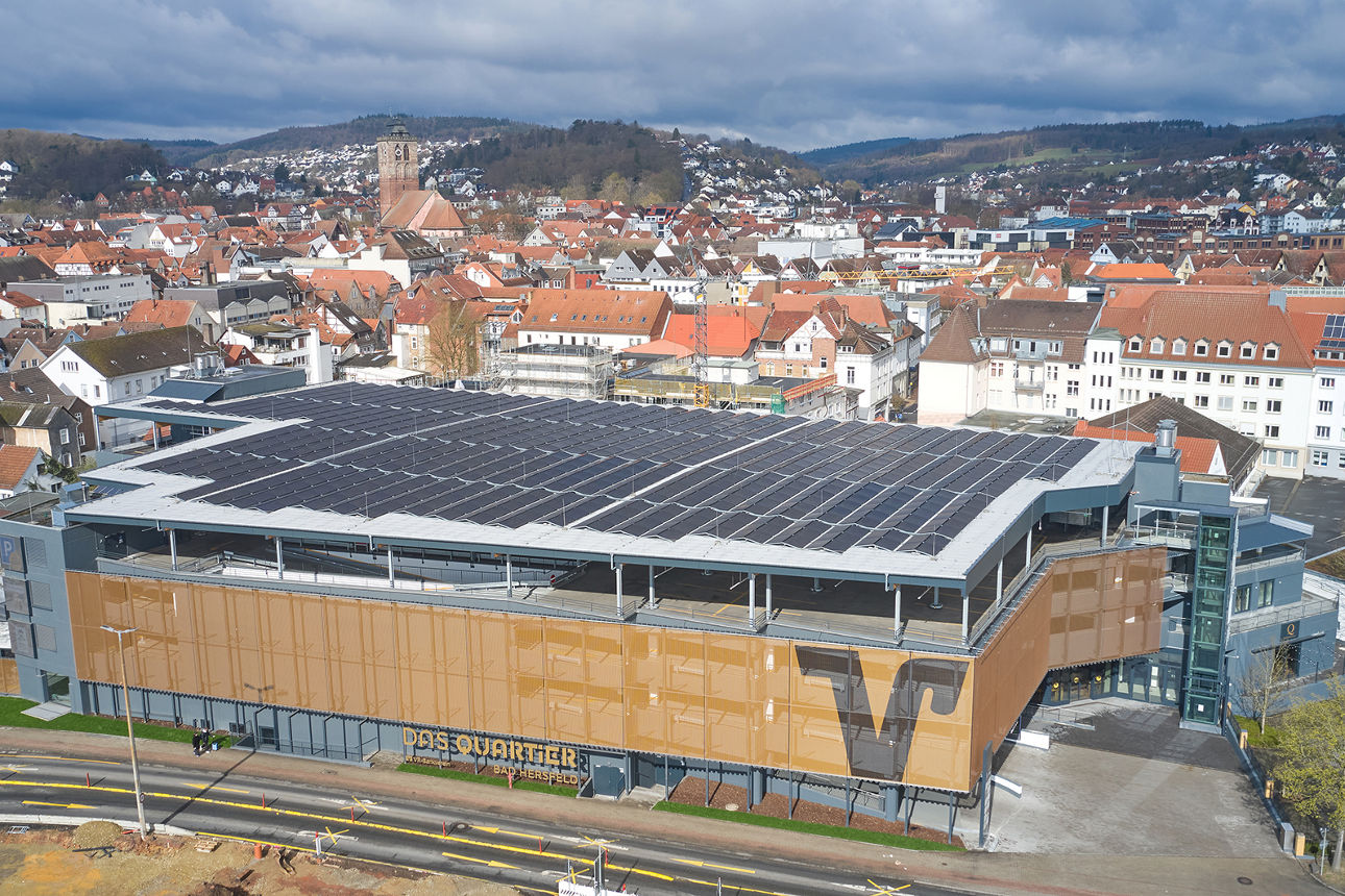 Fotografie vom Gebäude das Quatier