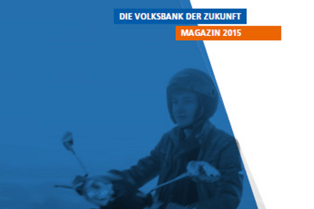 Mann auf einem Roller