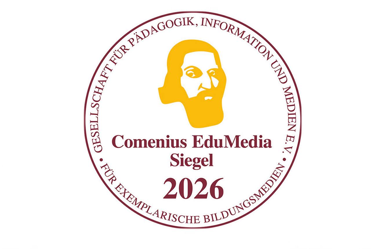 Abbildung des Comenius EduMedia Siegel 2026