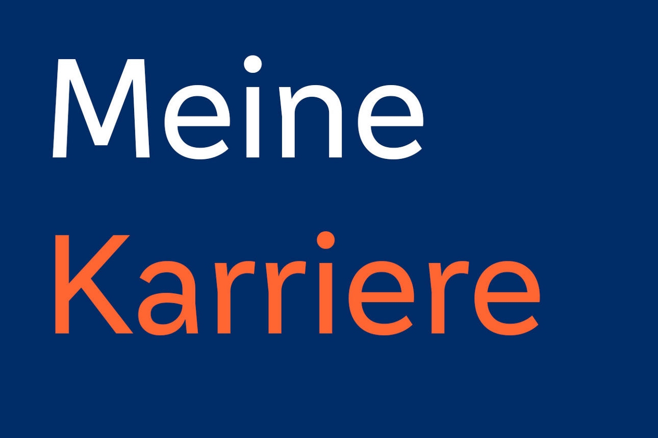 Schriftzug ,,Meine Karriere''