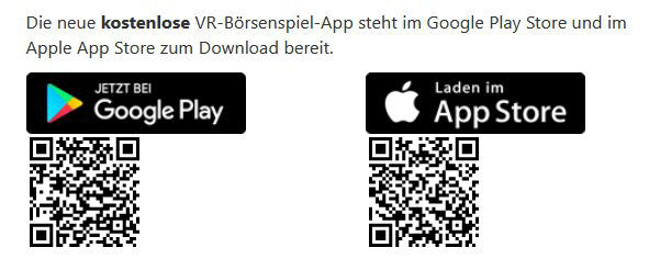 Screenshot QR-Code zum herunterladen der Börsenspiel App für Google Play und App Store