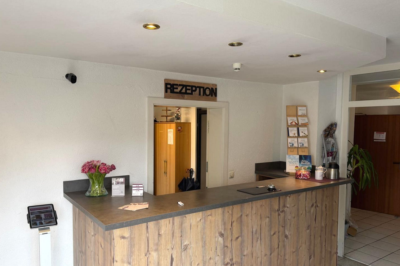 Fotografie vom Empfang des Residenz Hotels in Gießen