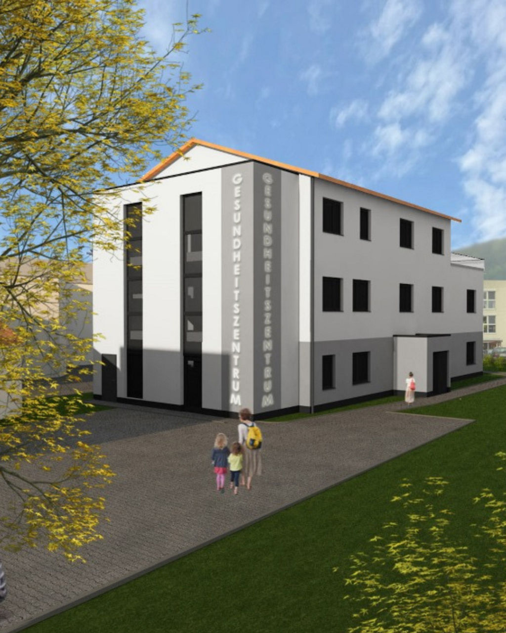 Visualisierung des Gesundhietszentrums in Friedewald