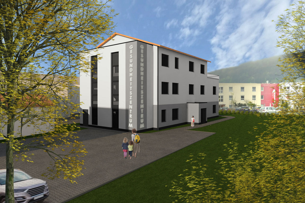 Visualisierung vom Gesundheitszentrum in Friedewald