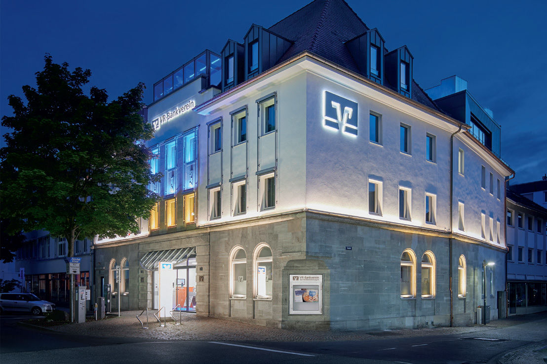Fotografie vom Gebäude der VR Bankverein Bad Hersfeld Rotenburg