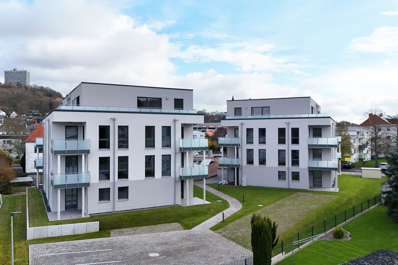 Fotografie von einem Gebäude des VR-Mitgliederwohnen