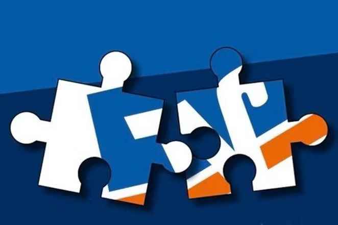 Logo der VR Banken in einem Puzzel