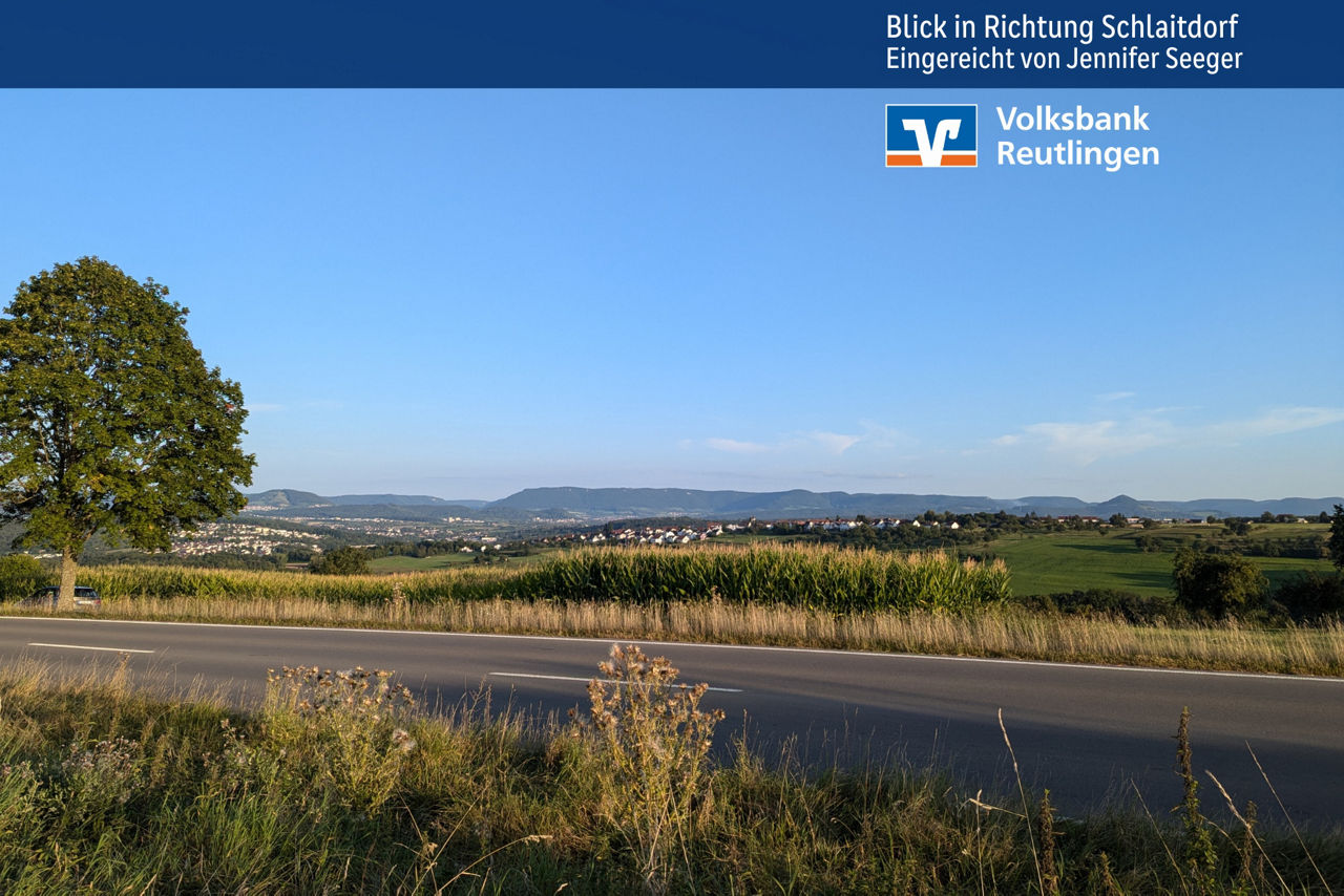 Blick in Richtung Schlaitdorf, Walddorfhäslach
