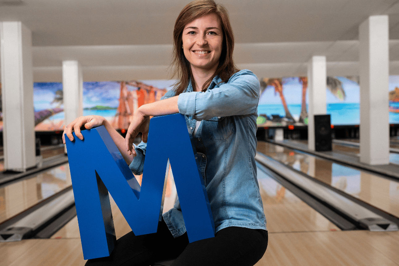 Nadine Kunz, Geschäftsführerin ARCADIA und Mitglied bei der Volksbank.