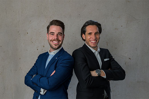 Foto unseres Vorstands - Lukas Kopp und Timo Brunner