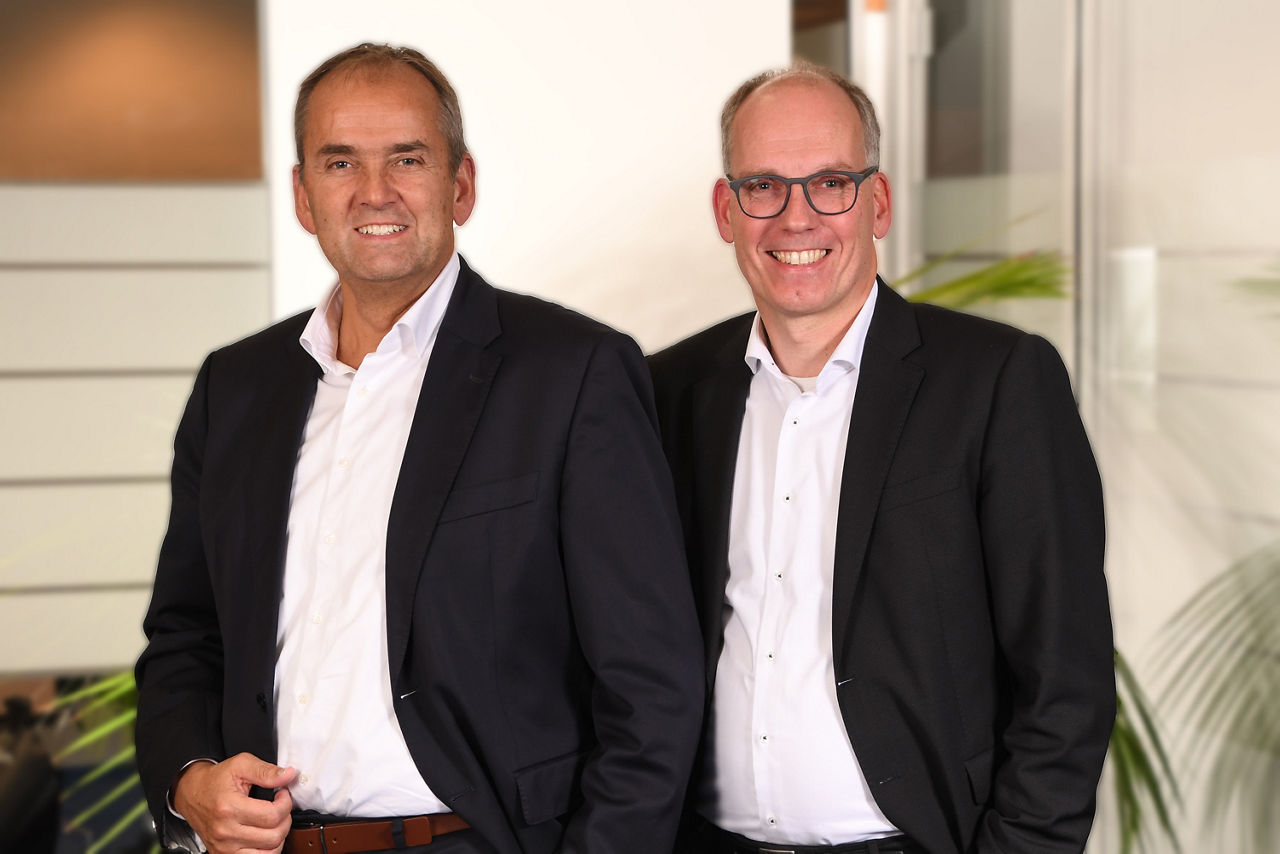 Vorstand Ralf Hölscheidt und Burkhard Kajüter