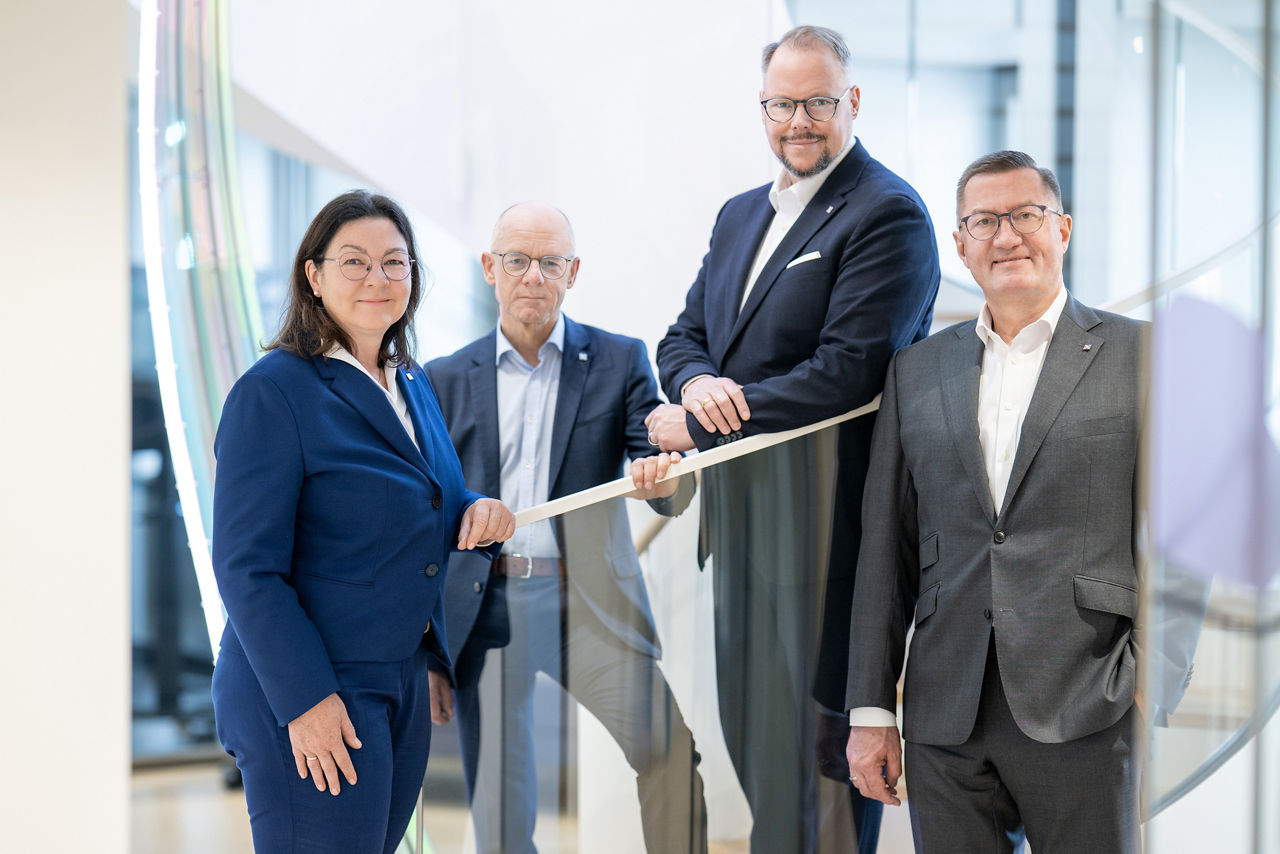 Gruppenbild des Vorstandes der Evangelischen Bank.