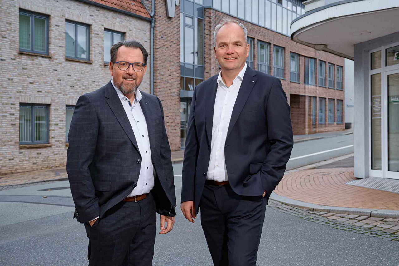 v.l. Udo Kempter, Bent Nicolaisen (Vorstandssprecher)