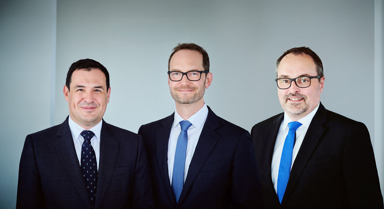 Im Bild der Vorstand der Sparda-Bank Hamburg eG: Stephan Liesegang, Christian Heins, Jörn Ehrke