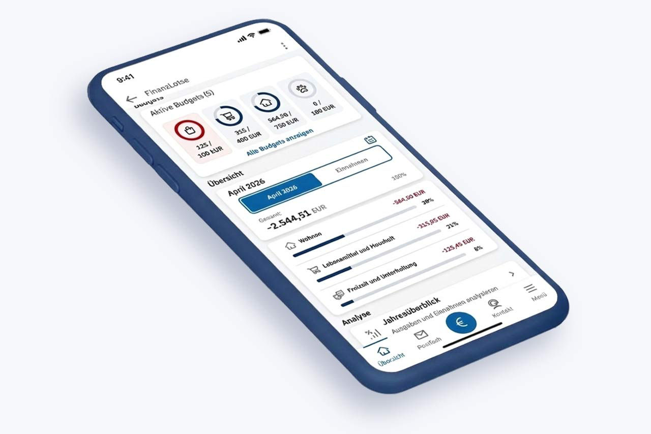 Abbildung der VR Banking App