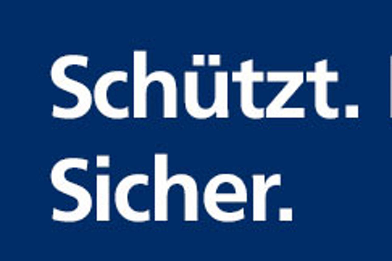 Ein blauer Hintergrund.