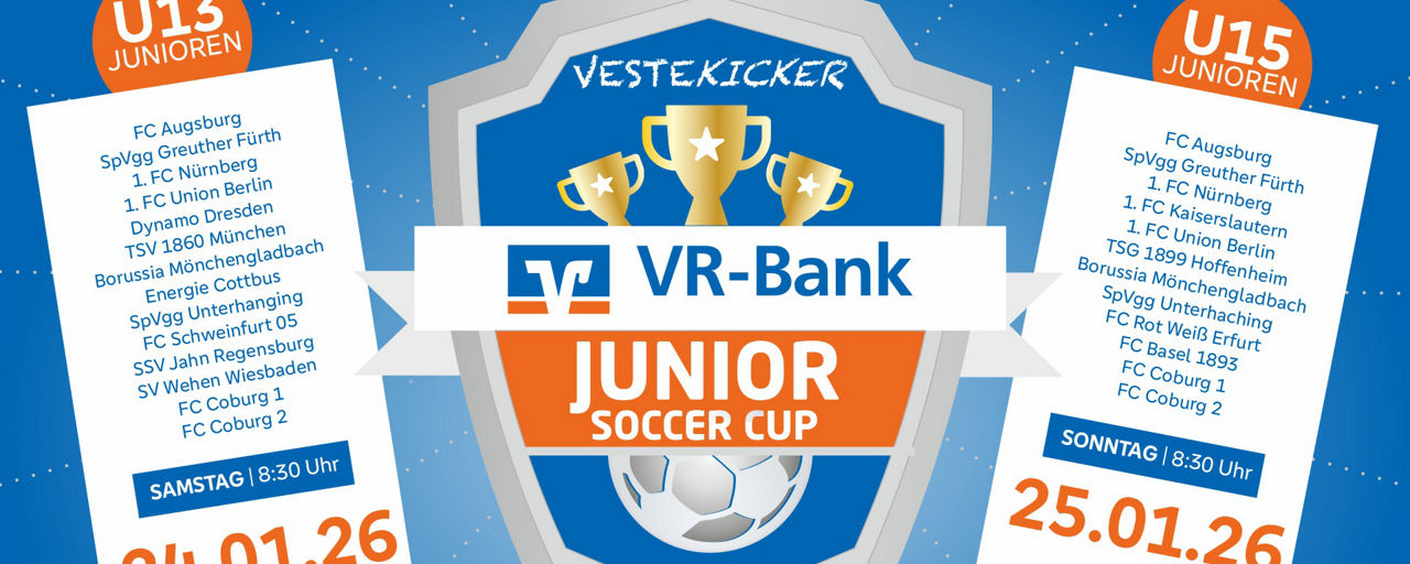 Plakatmotiv VR-Bank Junior Soccer Cup