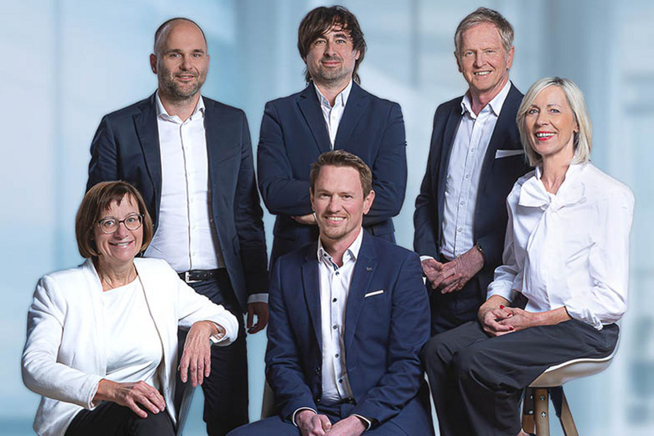 Teamfoto der VR-Bank Immobiien GmbH