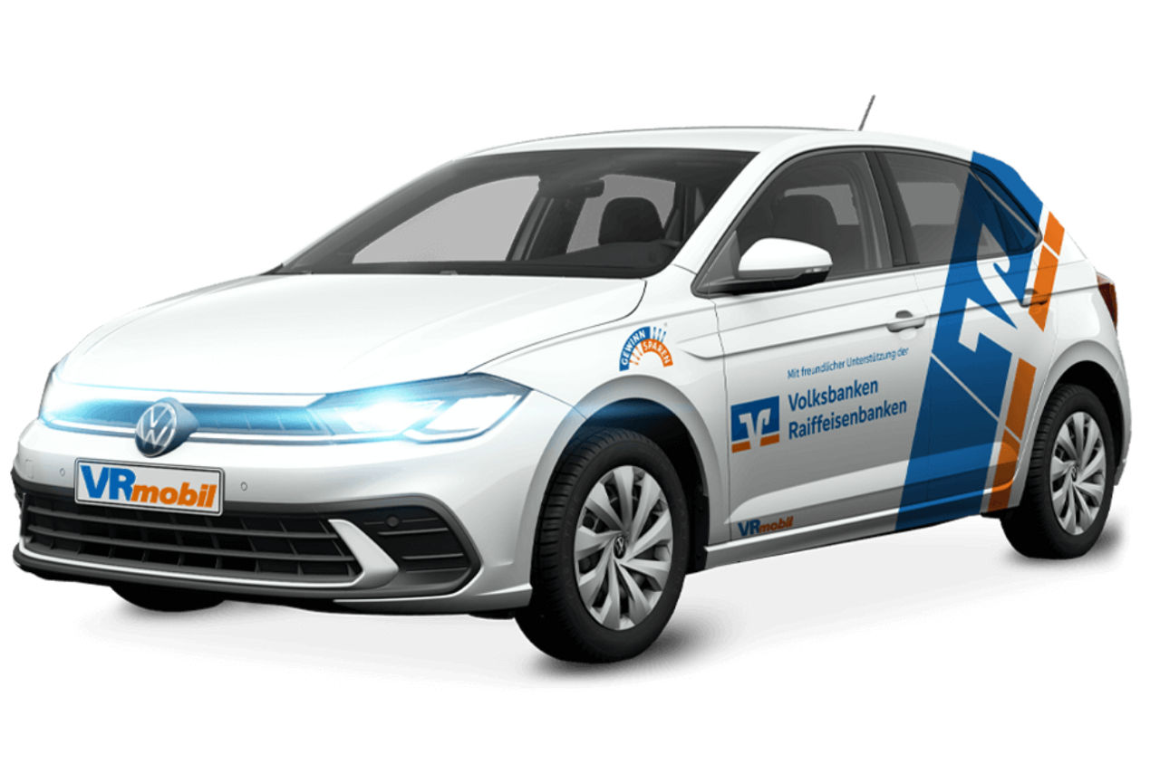 VRmobil in Form eines VW Polo