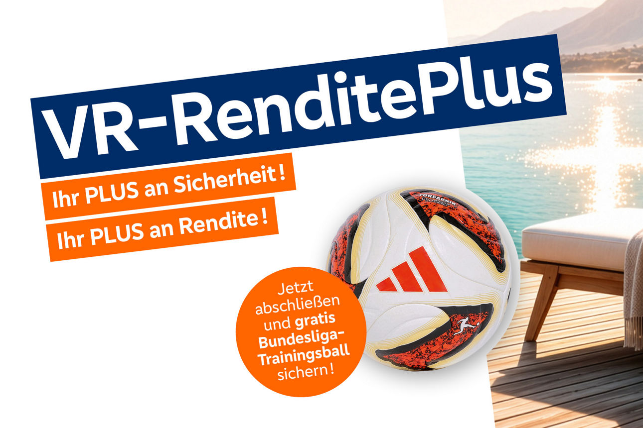 Das Bild zeigt das Plakat vom Kombiprodukt RenditePlus