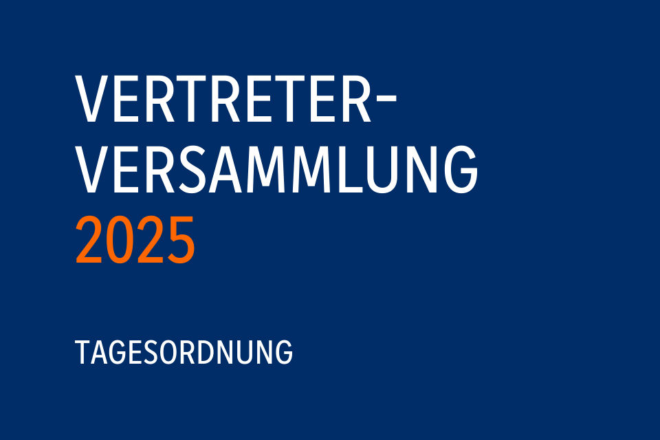 Ankündigung Vertreterversammlung 2025